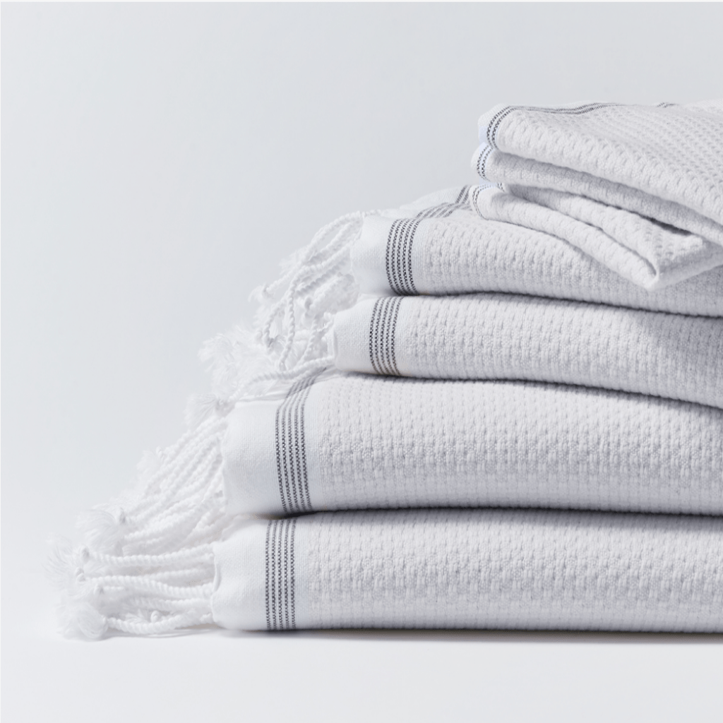 Mediterranean Alpine White Organic Bath Linens by Coyuchi - Fig Linens