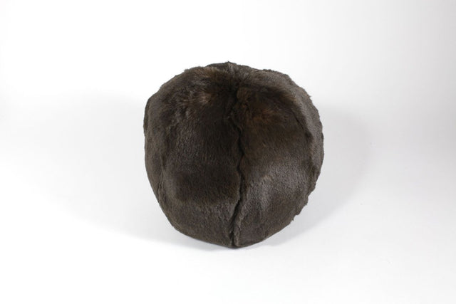 fig linens evelyne prelonge chocolate faux fur snowball