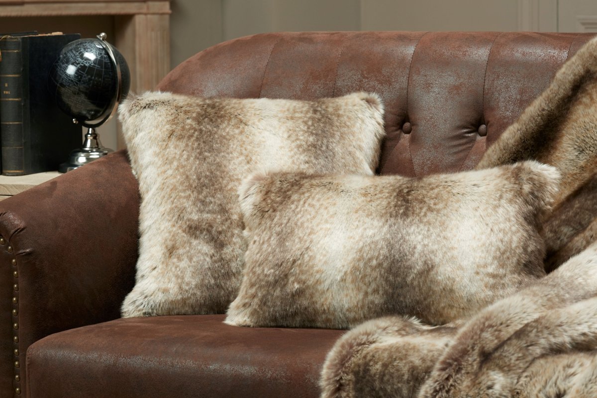 Monaco Faux Fur Pillow by Evelyne Prélonge | Fig Linens and Home