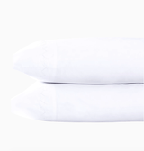 fig linens - john robshaw bedding - white stitched pillowcases