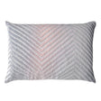 Fig Linens - Moonstone Chevron Velvet Decorative Pillows by Kevin O'Brien Studio