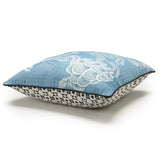 Canevas Lagoon Blue Decorative Pillows by Le Jacquard Français | Fig Linens