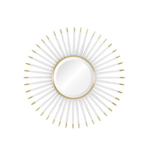 Mirror Image Home - Acrylic & Brass Starburst Mirror | Fig Linens