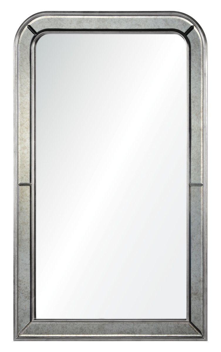 Distressed Silver Philipe Mirror by Barclay Butera | Fig Linens