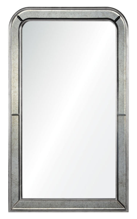 Distressed Silver Philipe Mirror by Barclay Butera | Fig Linens