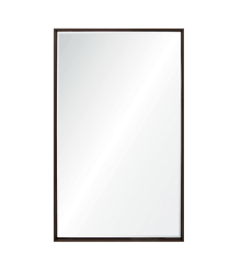 Mirror Image Home - Bastille Walnut Floated Mirror by Barclay Butera | Fig Linens