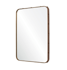 Mirror Image Home - Brompton Leather Wrapped Mirror by Michael S. Smith | Fig Linens