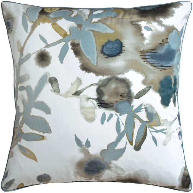 Open Spaces Pillow in Beige & Teal by Ryan Studio | Fig Linens