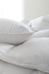 Scandia Luxury Bedding - Salzburg Down Comforter and Pillows - Fig Linens