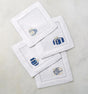 Blue & Silver Holiday Cocktail Napkins by Sferra | Fig Linens