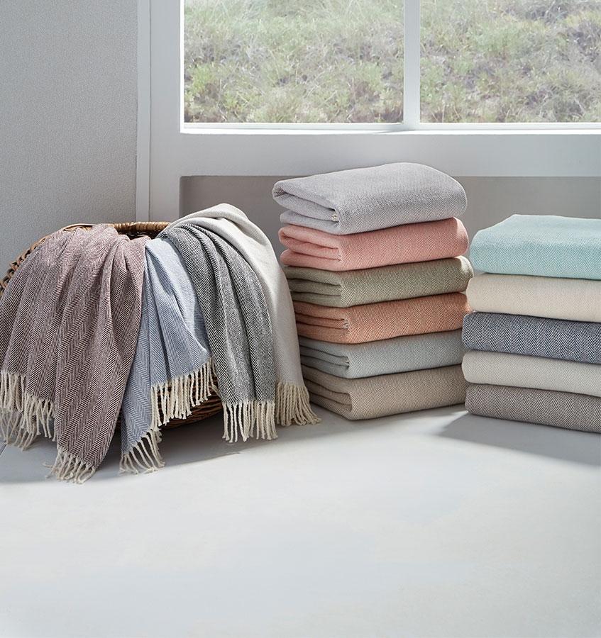 Celine Throws by Sferra - Shop Cotton Throws at Fig Linens