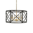 Zia Black Bamboo Chandelier by Worlds Away | Fig Linens and Home