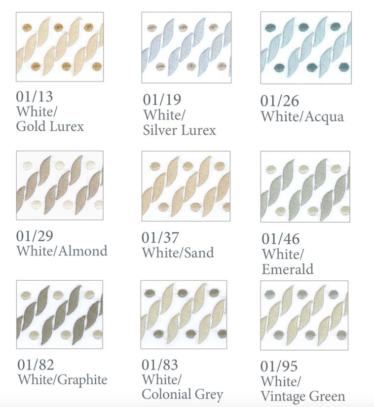 Fig Linens - Patrick Bedding by Dea Linens - Thread Colors