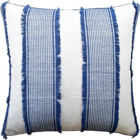 Tulum Blue Throw Pillow | Ryan Studio from Schumacher Fabric