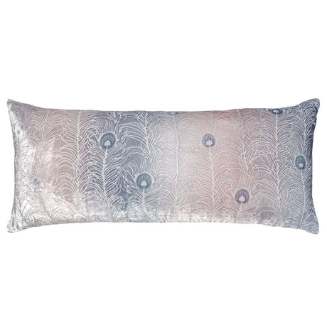 Prism collection - Moonstone Peacock Feather Decorative Pillow by Kevin O'Brien Studio  - Fig Linens