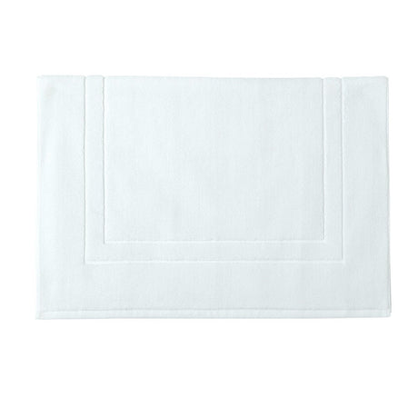 Ess-cadre White Bath Mat by Alexandre Turpault | Fig Linens