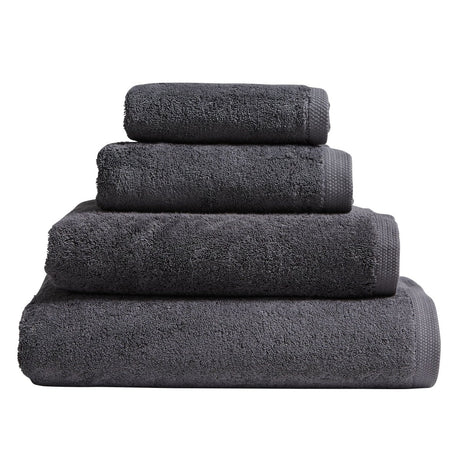 Essentiel Graphite Grey Bath Towels by Alexandre Turpault | Fig Linens