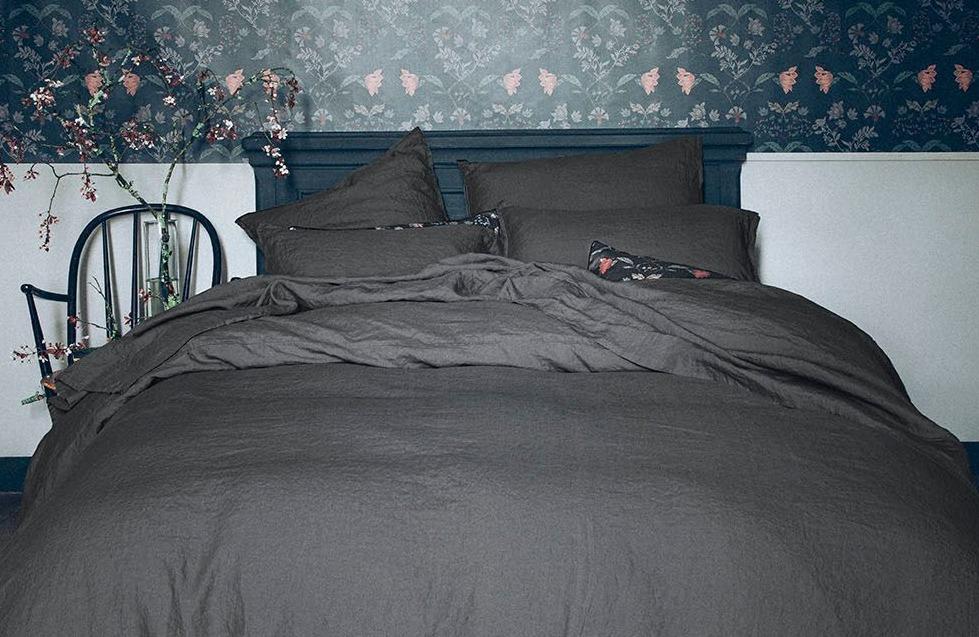 Nouvelle Vague Stone Grey Bedding by Alexandre Turpault | Fig Linens