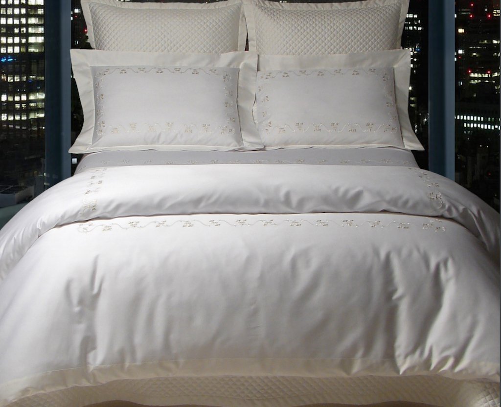 Fig Linens - Vicky Embroidered Bedding by Dea Linens 