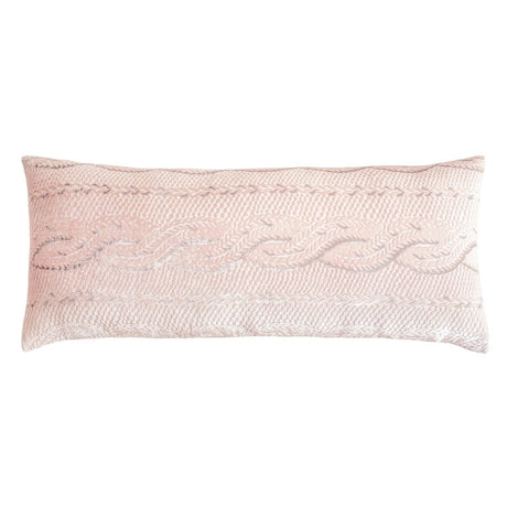 Blush Cable Knit Decorative Pillows by Kevin O'Brien Studio - Fig Linens