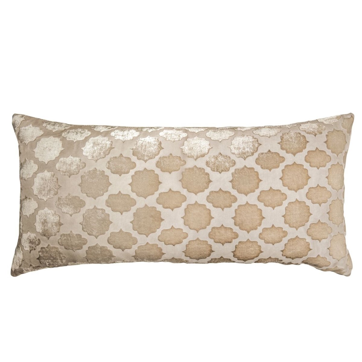 Latte Mod Fretwork Decorative Pillow by Kevin O'Brien Studio