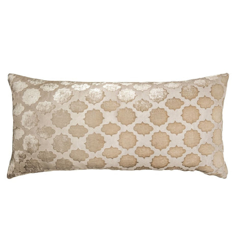 Latte Mod Fretwork Decorative Pillow by Kevin O'Brien Studio