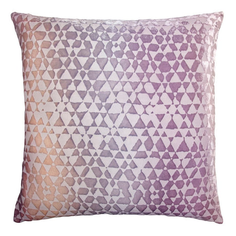 Opal Triangles Velvet Pillow by Kevin O'Brien Studio | Fig Linens