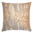 Latte Willow Metallic Pillow by Kevin O'Brien Studio | Fig Linens