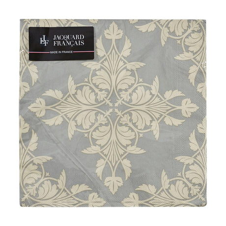 Set of 20 - Syracuse Beige Paper Napkins by Le Jacquard Français | Fig Linens