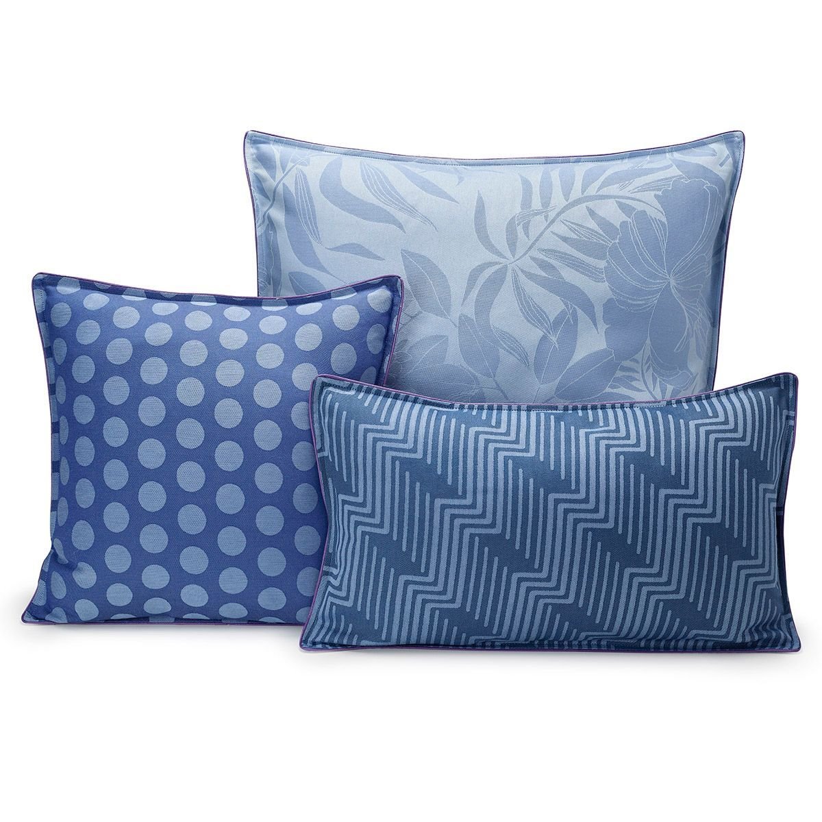 Fig Linens - Nature Urbaine Electric Outdoor Pillows by Le Jacquard Français