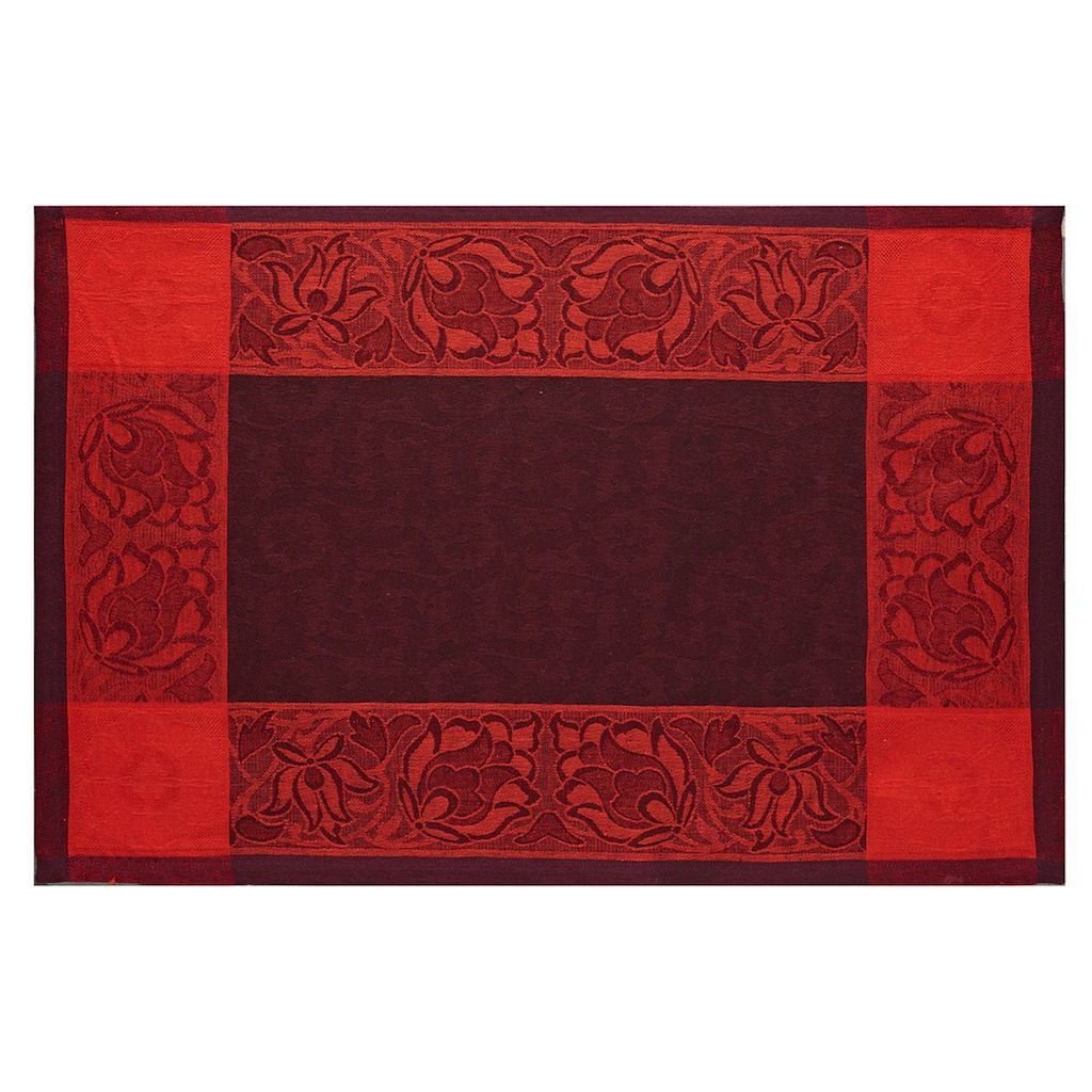 Ottomane Burgundy Placemat by Le Jacquard Français | Fig Linens