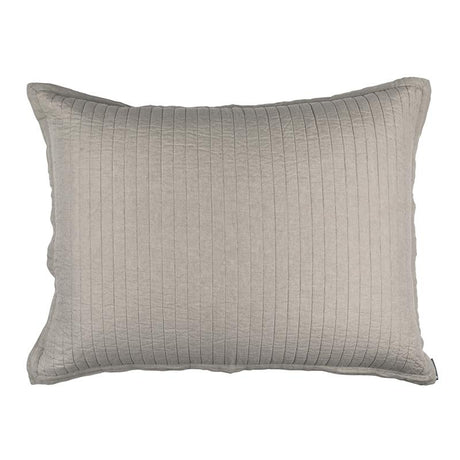 Fig Linens - Lili Alessandra Bedding - Tessa Raffia Quilted Luxe Euro Pillow