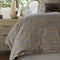 Fig Linens - Lili Alessandra Bedding - Zara Light Grey Velvet and Gold Duvet