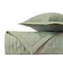 FIL COUPE Quilted Coverlet in Crystal Green by Home Treasures at Fig Linens and Home