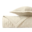 FIL COUPE Quilted Coverlet in Ivory by Home Treasures at Fig Linens and Home