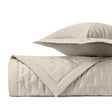 FIL COUPE Quilted Coverlet in Khaki by Home Treasures at Fig Linens and Home