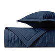 FIL COUPE Quilted Coverlet in Navy Blue by Home Treasures at Fig Linens and Home