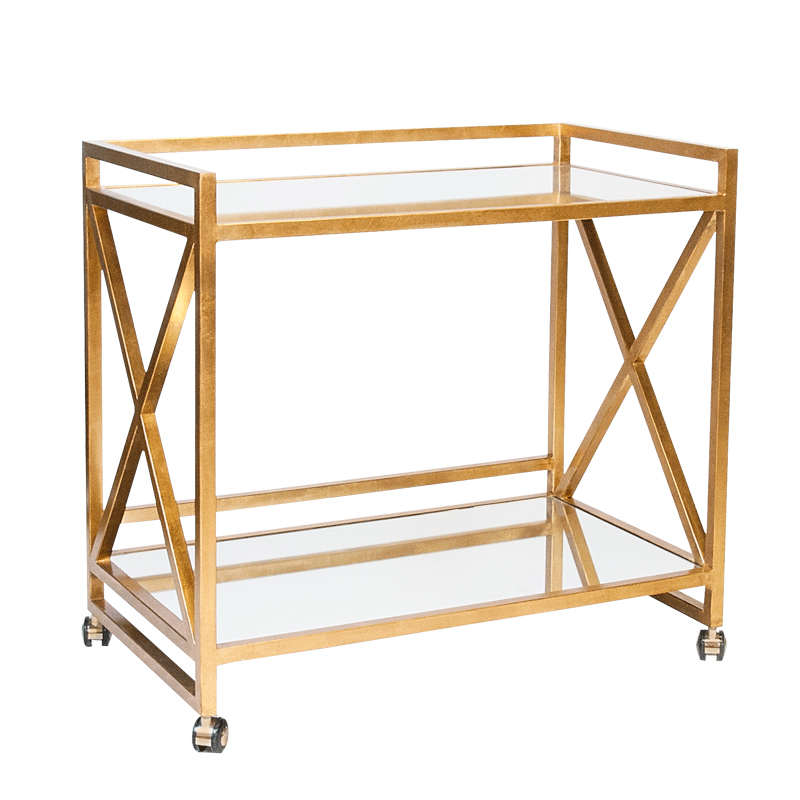 Gerard Gold Bar Cart - Fig Linens and Home