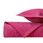 GLOBE Quilted Coverlet in Bright Pink by Home Treasures at Fig Linens and Home