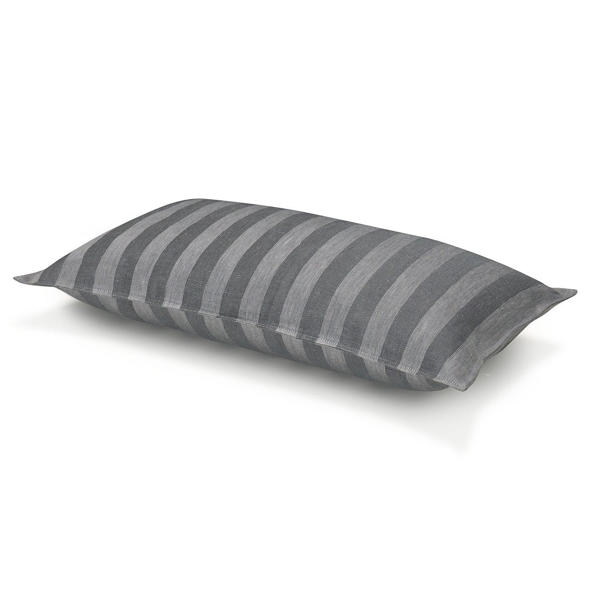 Lumbar Pillow - Souveraine Silver Cushion Cover by Le Jacquard Francais