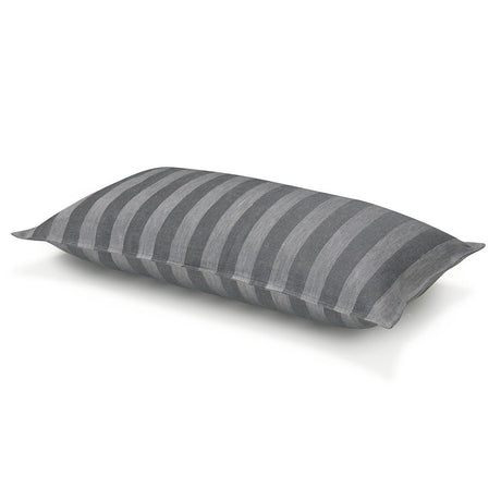 Lumbar Pillow - Souveraine Silver Cushion Cover by Le Jacquard Francais