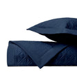 ISLA Quilted Coverlet in Navy Blue by Home Treasures at Fig Linens and Home