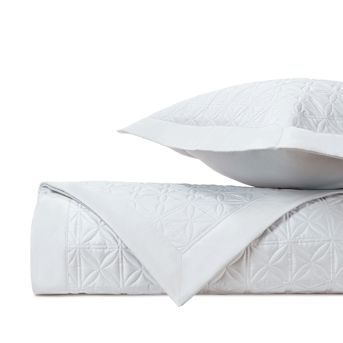 ISLA Quilted Coverlet in White by Home Treasures at Fig Linens and Home