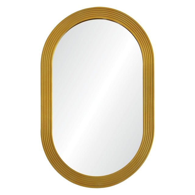 Cosmopolitan Gold Capsule Wall Mirror by Jamie Drake | Fig Linens