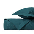 KASHMIR Quilted Coverlet in Teal by Home Treasures at Fig Linens and Home