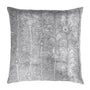 Fig Linens - Silver Gray Peacock Feather Decorative Pillow by Kevin O'Brien Studio