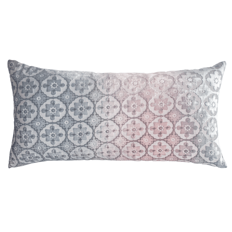 Small Moroccan Moonstone Burnout  Velvet Pillow by Kevin O'Brien Studio - Fig Linens 