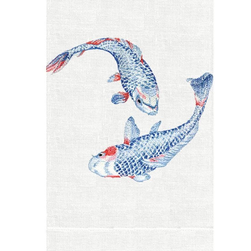 Koi Fish Linen Guest Towels | Fig Linens and Home