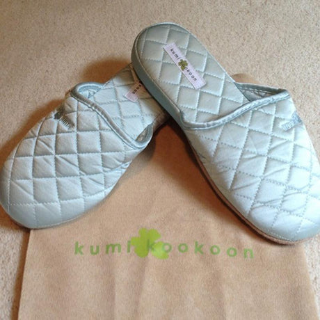 Kumi Kookoon Quilted Silk Slippers | Fig Linens