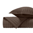 L'AVENUE Quilted Coverlet in Chocolate by Home Treasures at Fig Linens and Home